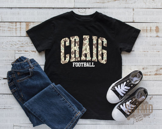 Camo Craig Football Toddler