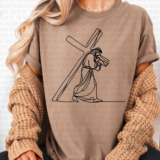 Jesus Carrying the Cross Doodle