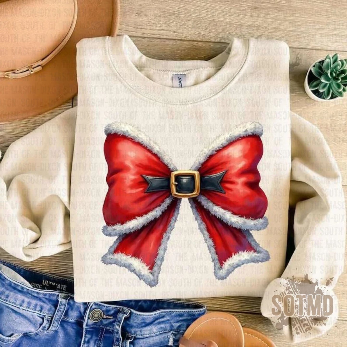 Santa Bow (Toddler)