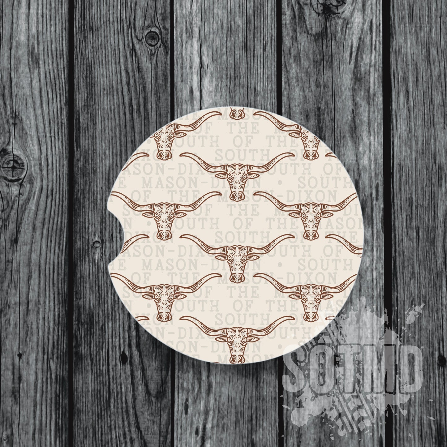 Longhorn Car Coasters