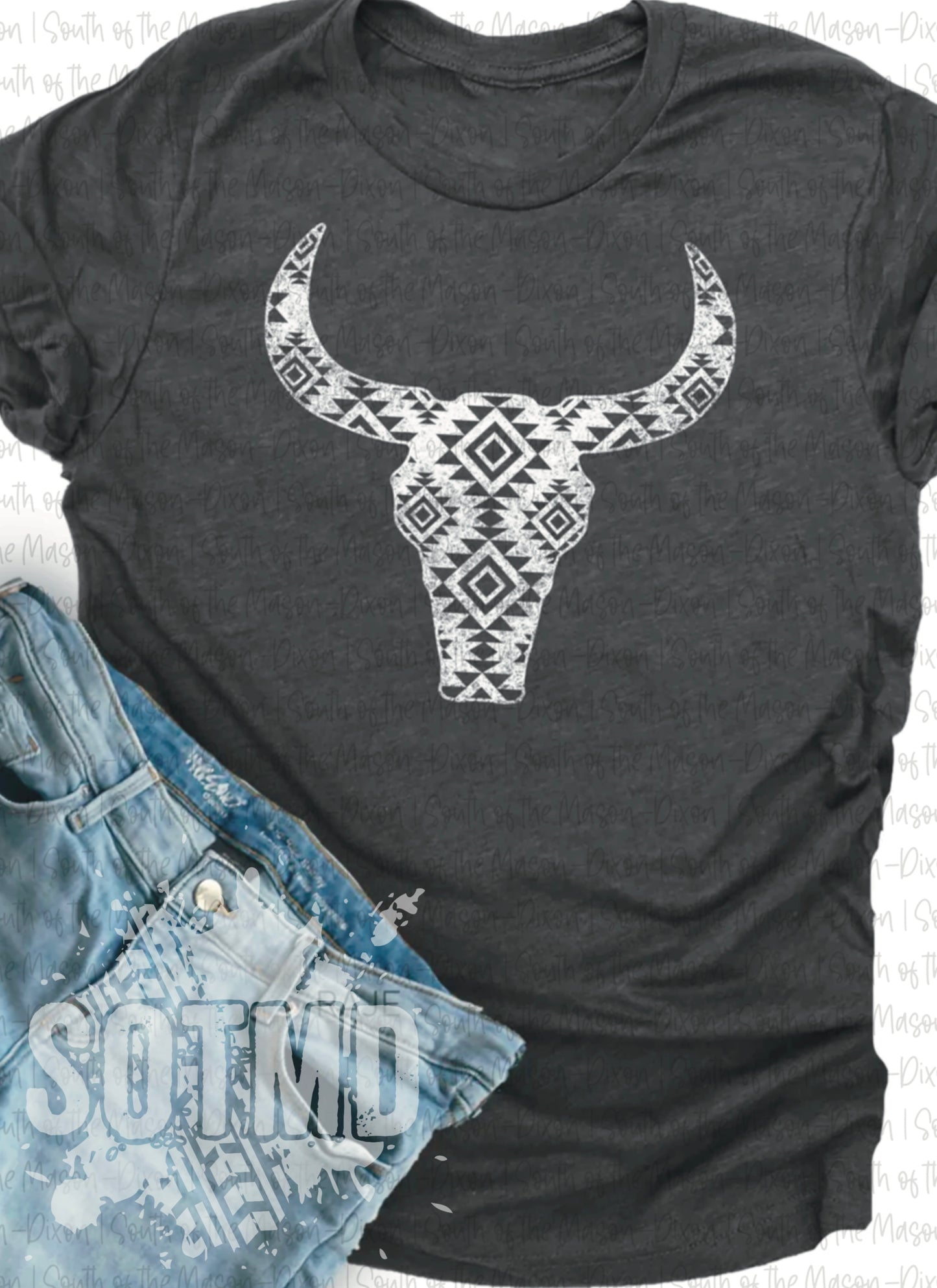 Geometric Bull Skull