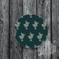 Teal Cactus Car Coasters