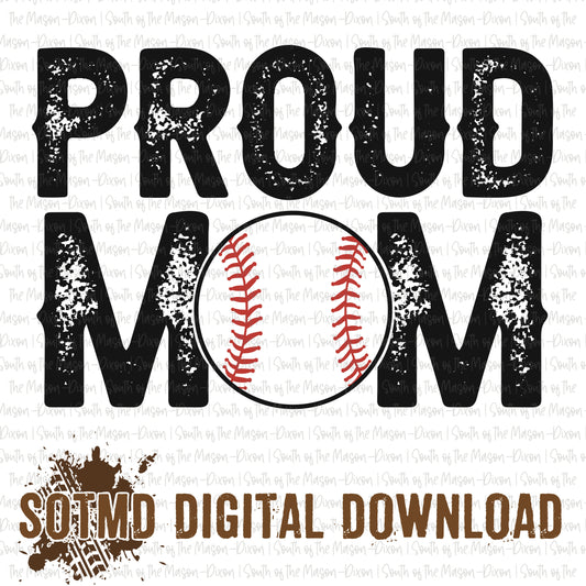 Proud Baseball Mom (digital)