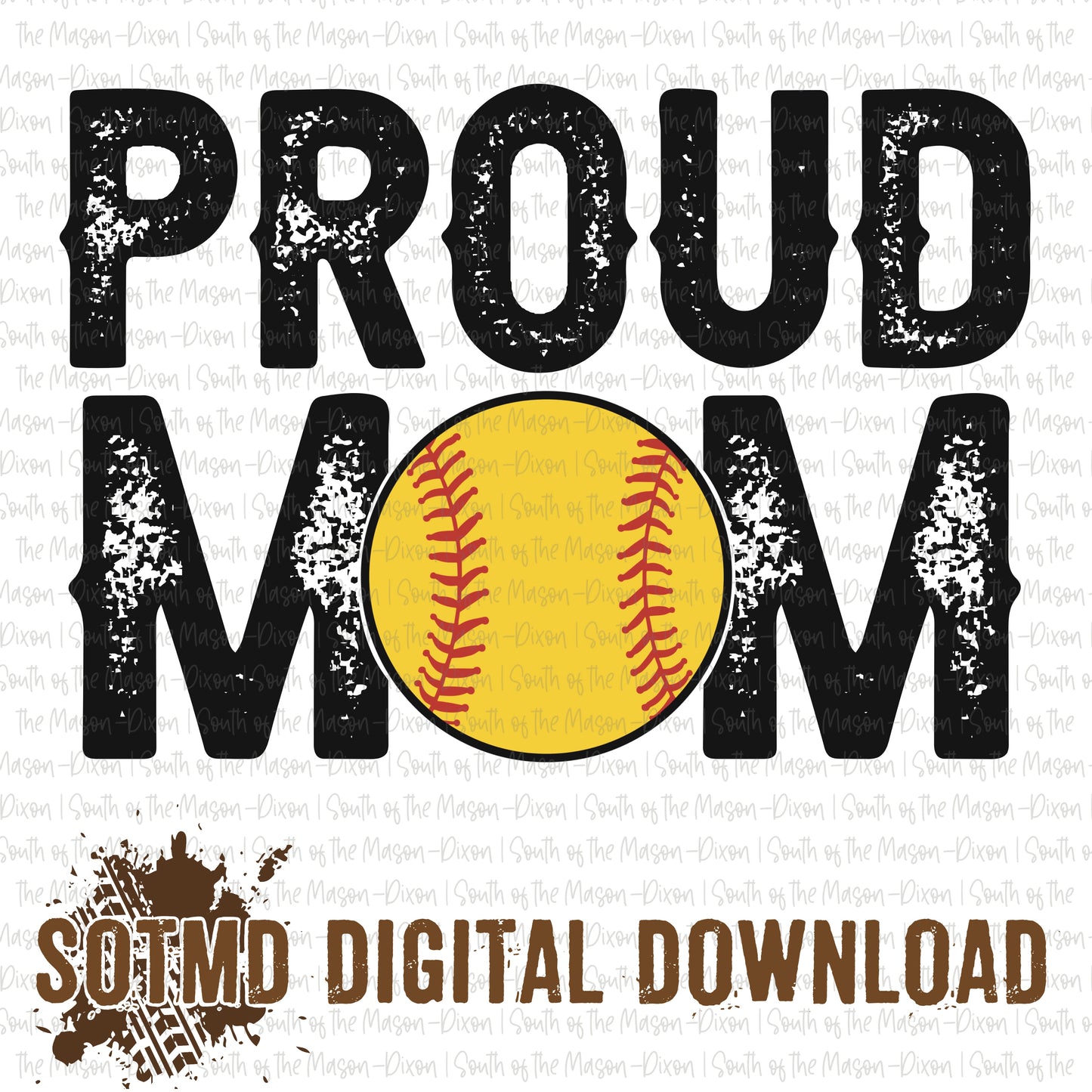 Proud Softball Mom (digital)