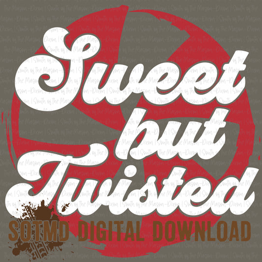 Sweet But Twisted Red and White (digital)