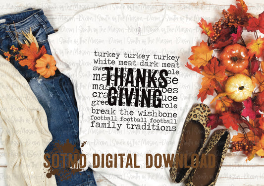 Thanksgiving Words (digital)